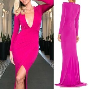 New Nookie Farrah Gown Color Chrise XS MARP $299 Pink